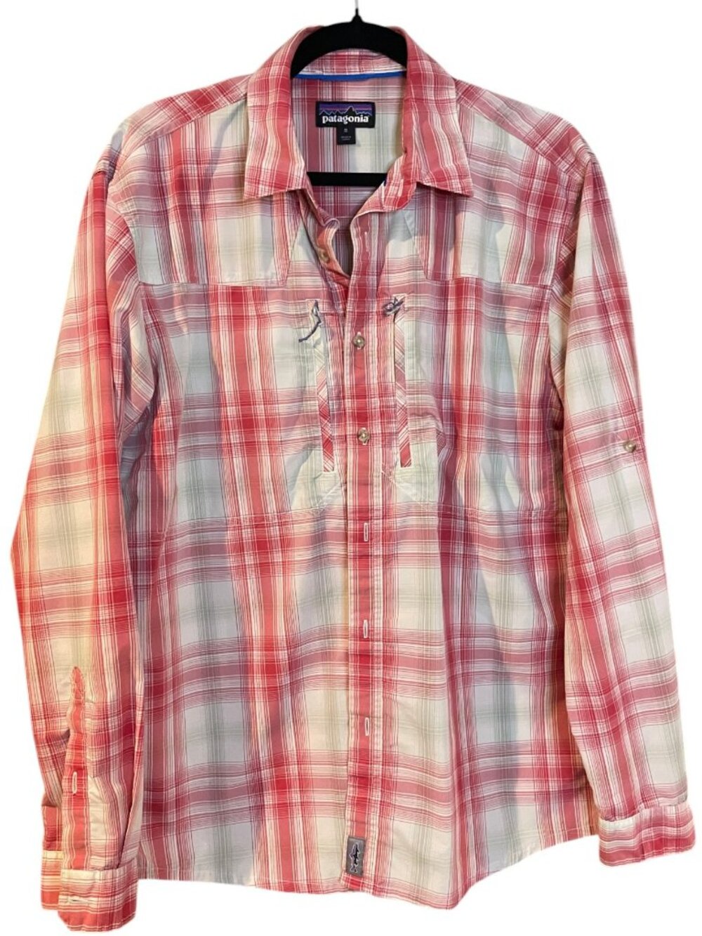 Patagonia Sun Stretch Long Sleeve Fishing Shirt Red Plaid 52197 – Men’s M